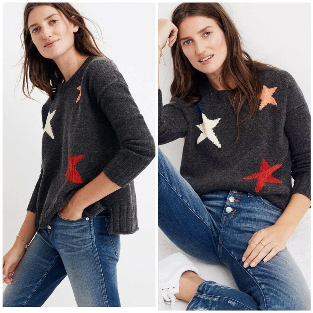Madewell Star Wool Sweater - Size Small